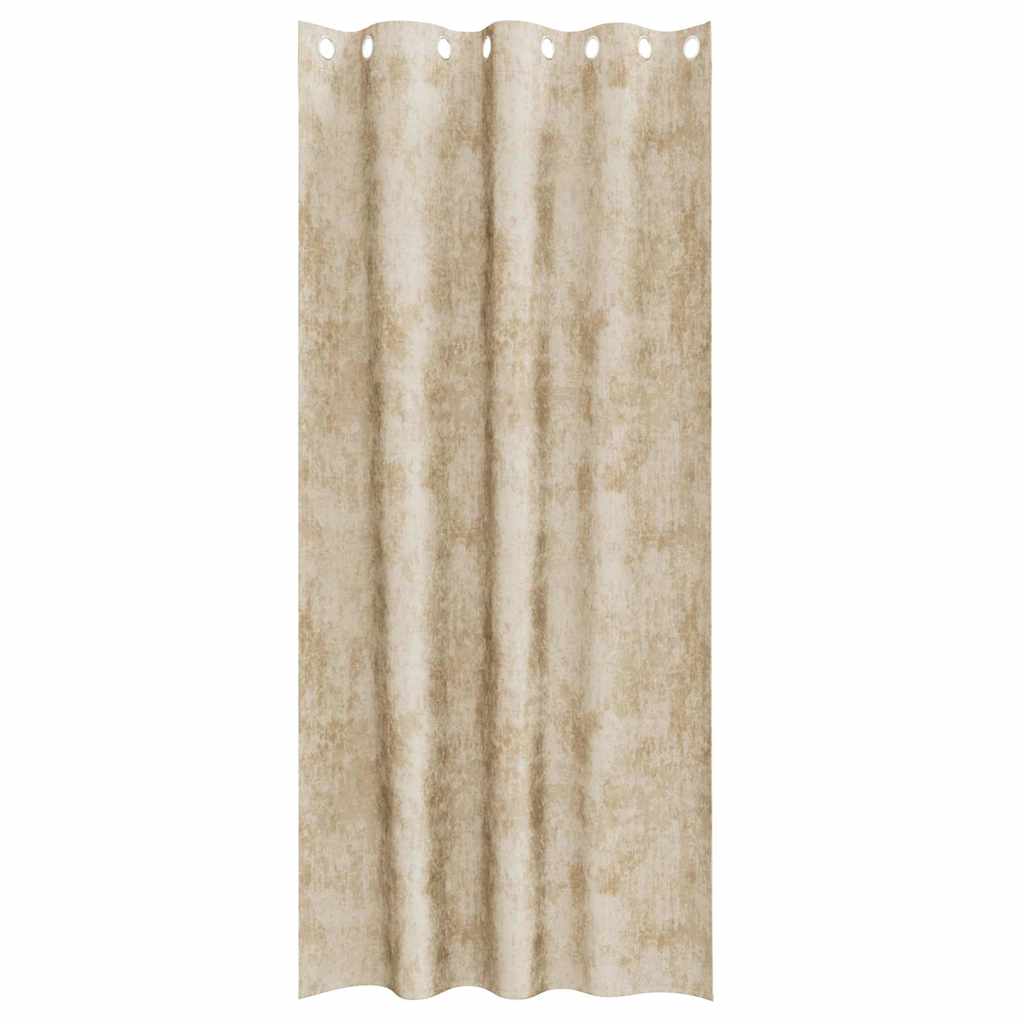 Velvet Gordijnen met gordijnen 2 pcs Crème 225 x 140 cm Fluweel is nu te koop bij PeponiXL, paradijselijk wonen!