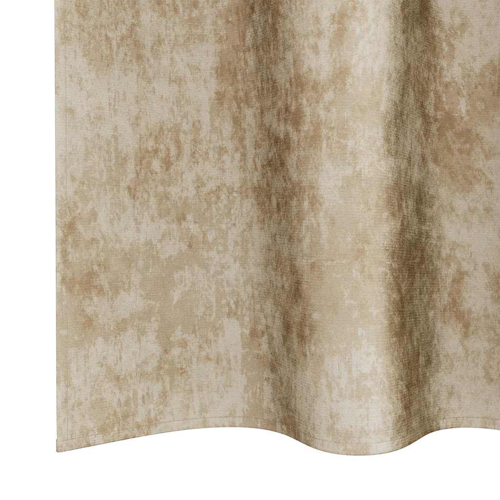 Velvet Gordijnen met gordijnen 2 pcs Crème 260 x 140 cm Fluweel is nu te koop bij PeponiXL, paradijselijk wonen!