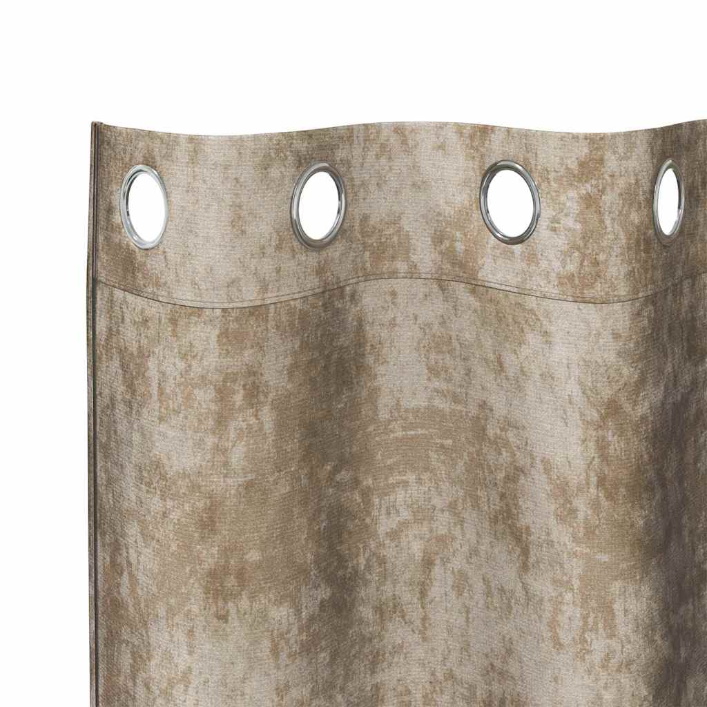 Velvet Gordijnen 2 pcs champagne 175 x 140 cm Fluweel is nu te koop bij PeponiXL, paradijselijk wonen!