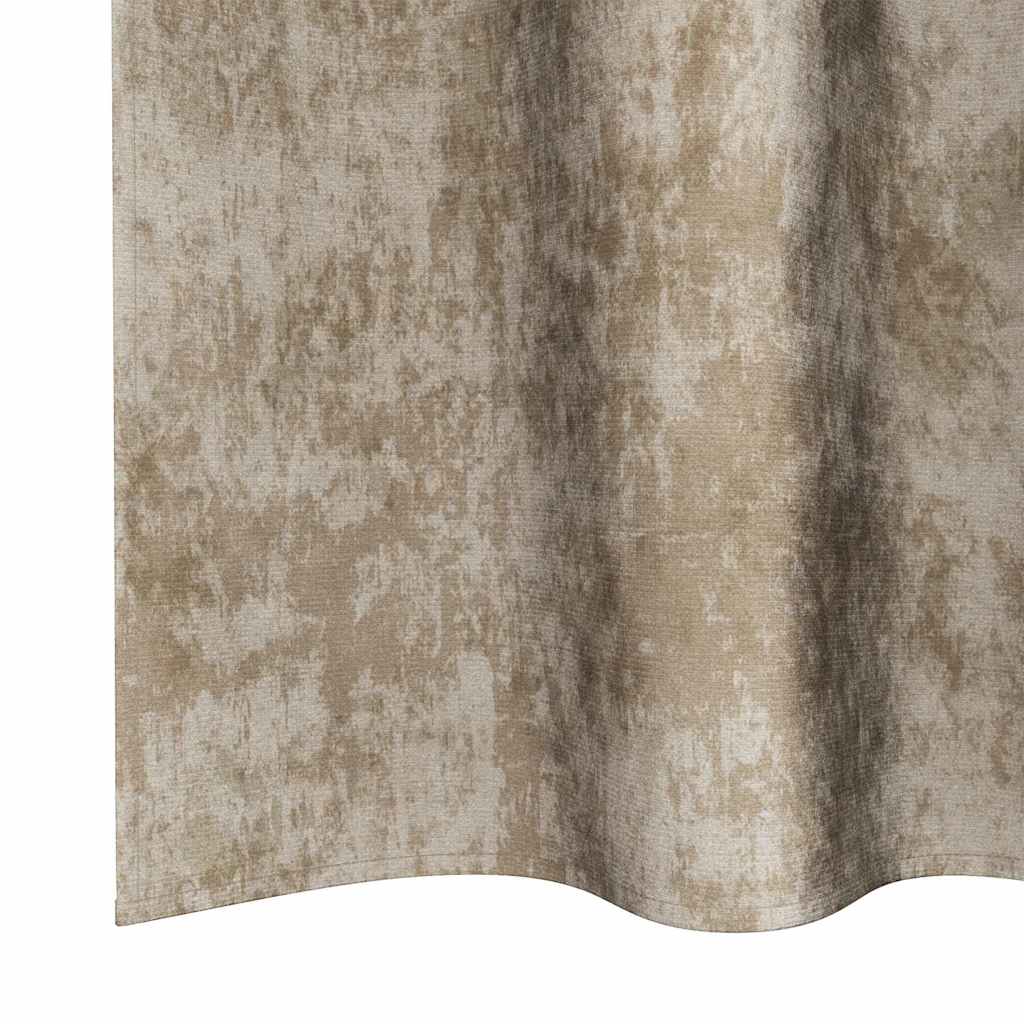 Velvet Gordijnen 2 pcs champagne 175 x 140 cm Fluweel is nu te koop bij PeponiXL, paradijselijk wonen!