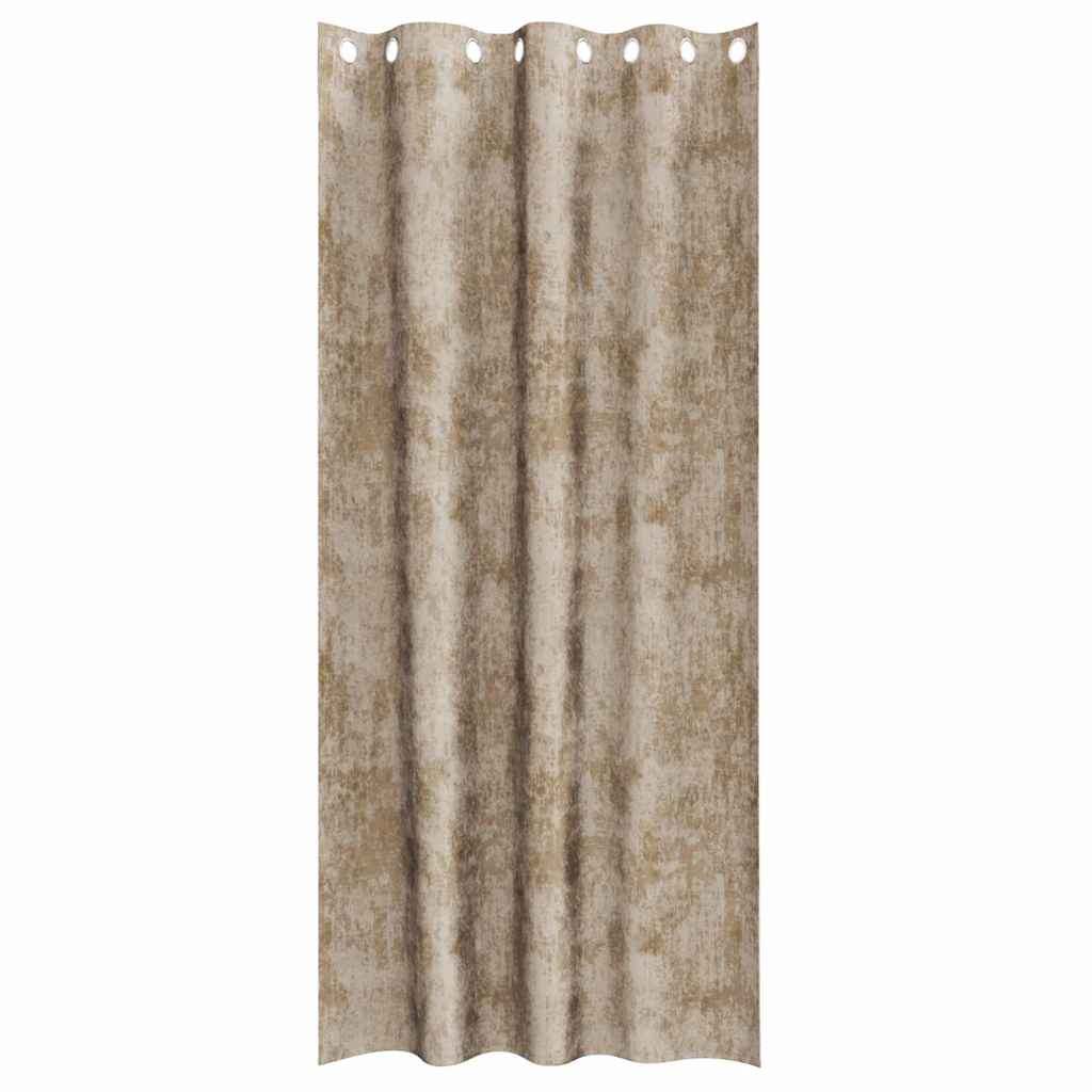 Velvet Gordijnen 2 pcs champagne 260 x 140 cm Fluweel is nu te koop bij PeponiXL, paradijselijk wonen!
