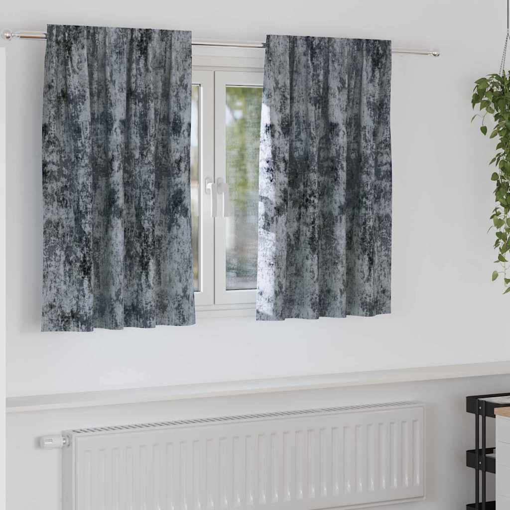Velvet Gordijnen 2 pcs Zilvergrijs 140 x 140 cm Fluweel is nu te koop bij PeponiXL, paradijselijk wonen!
