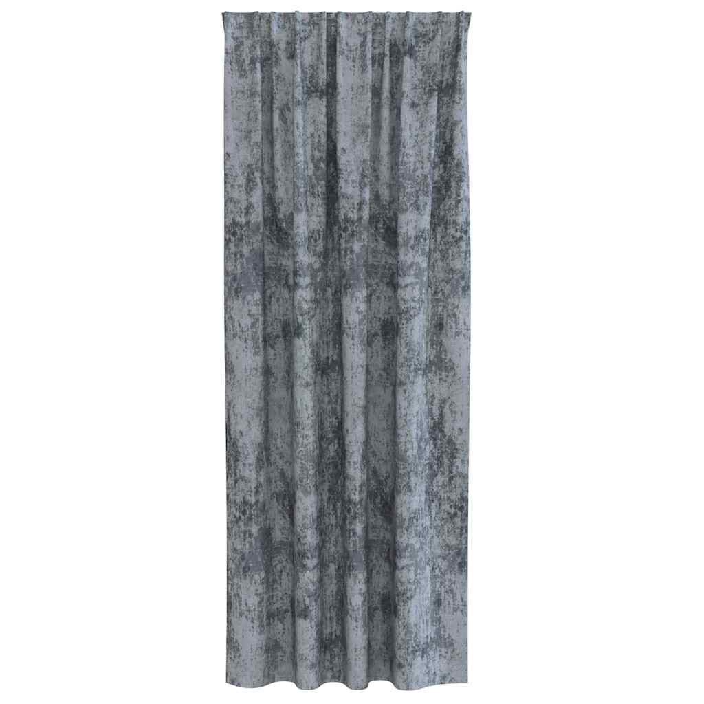 Velvet Gordijnen 2 pcs Zilvergrijs 225 x 140 cm Fluweel is nu te koop bij PeponiXL, paradijselijk wonen!