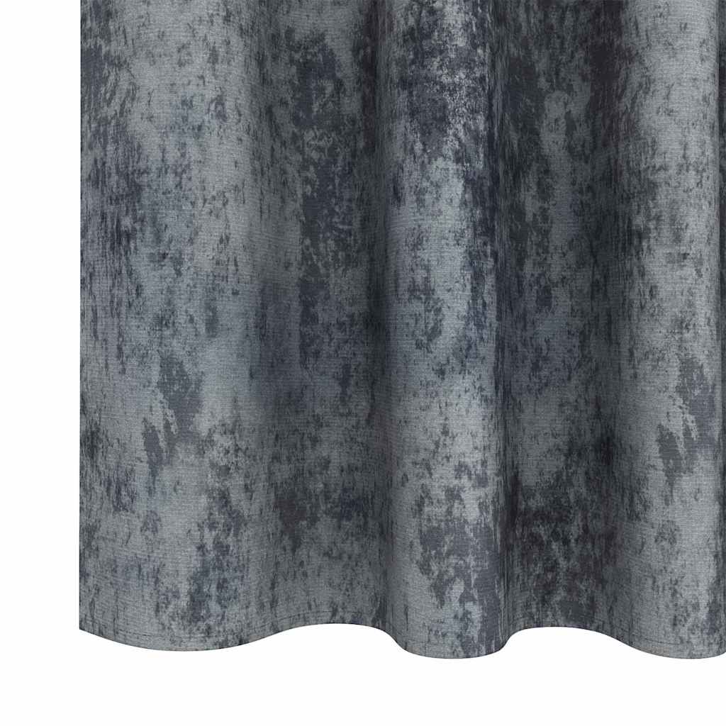 Velvet Gordijnen 2 pcs Zilvergrijs 260 x 140 cm Fluweel is nu te koop bij PeponiXL, paradijselijk wonen!