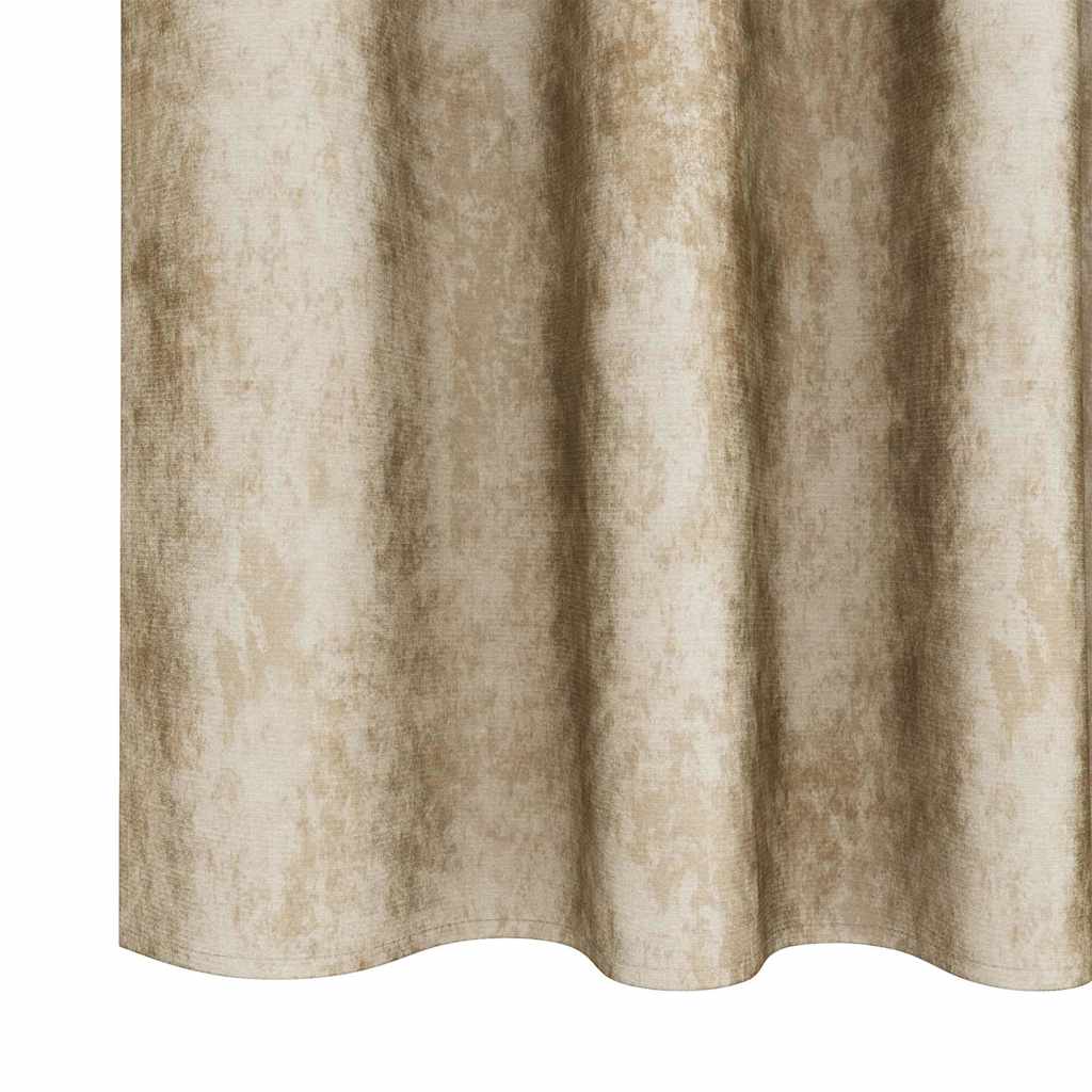 Velvet Gordijnen met gordijnen 2 pcs Crème 175 x 140 cm Fluweel is nu te koop bij PeponiXL, paradijselijk wonen!