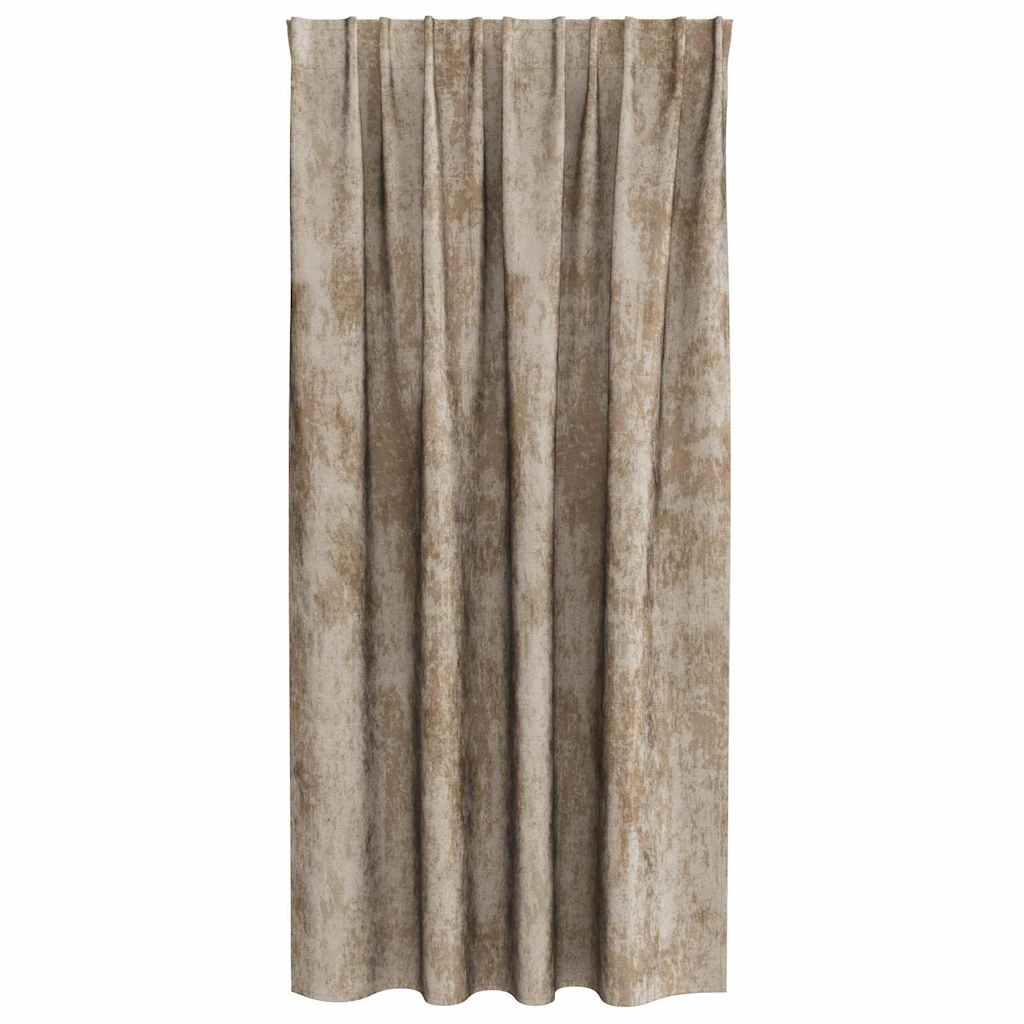 Velvet Gordijnen 2 pcs champagne 175 x 140 cm Fluweel is nu te koop bij PeponiXL, paradijselijk wonen!