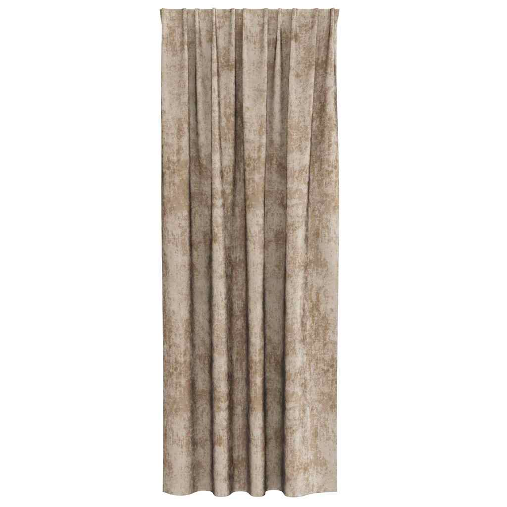 Velvet Gordijnen 2 pcs champagne 225 x 140 cm Fluweel is nu te koop bij PeponiXL, paradijselijk wonen!