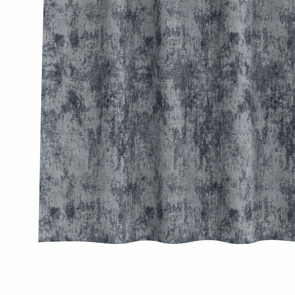 Velvet Gordijnen 2 pcs Zilvergrijs 225 x 140 cm Fluweel is nu te koop bij PeponiXL, paradijselijk wonen!