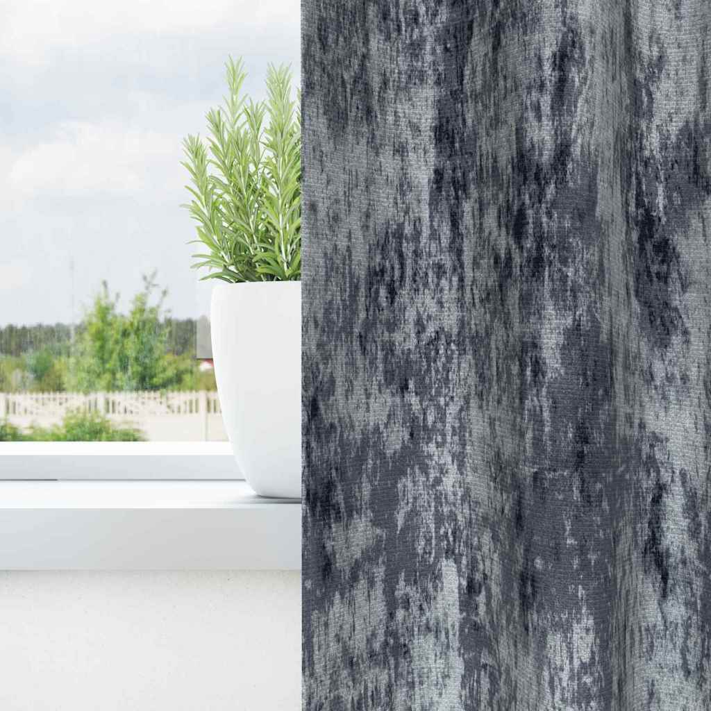 Velvet Gordijnen 2 pcs Zilvergrijs 245 x 140 cm Fluweel is nu te koop bij PeponiXL, paradijselijk wonen!