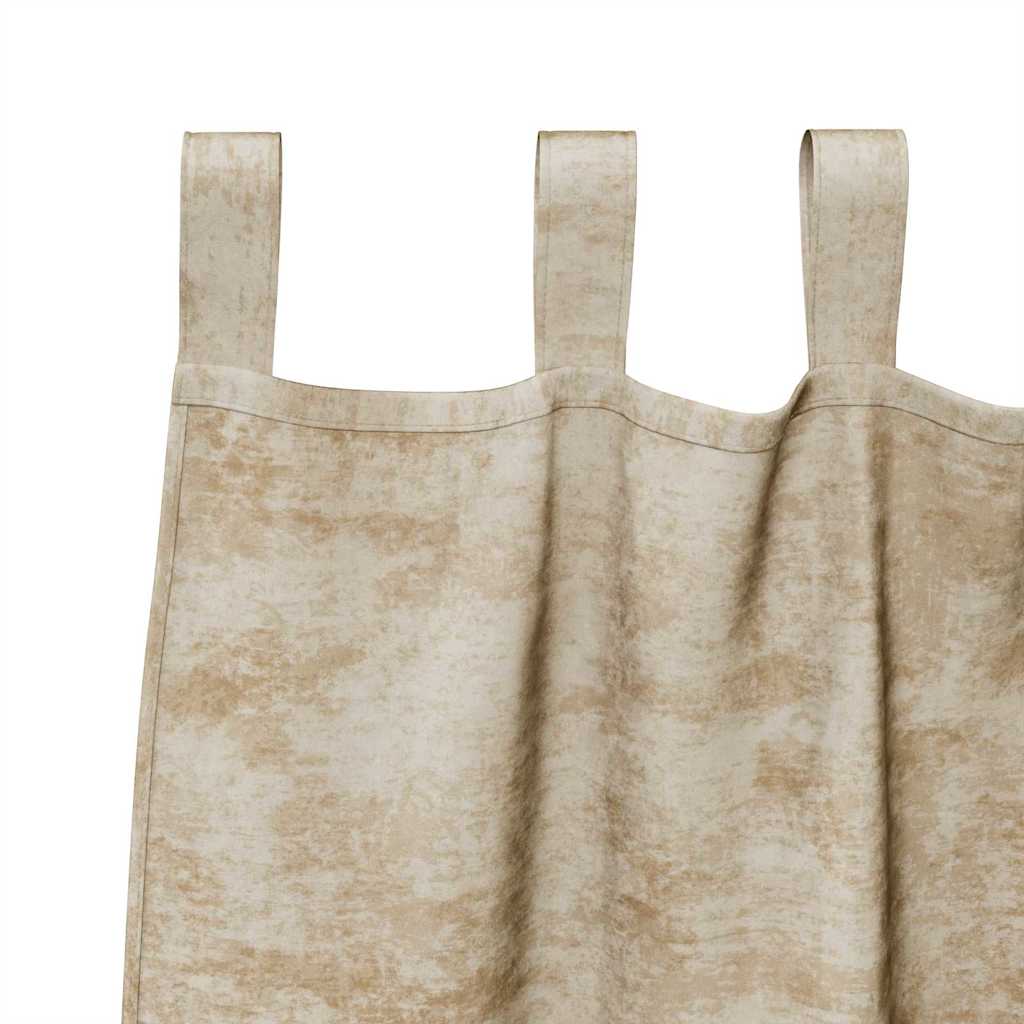 Velvet Gordijnen met gordijnen 2 pcs Crème 260 x 140 cm Fluweel is nu te koop bij PeponiXL, paradijselijk wonen!