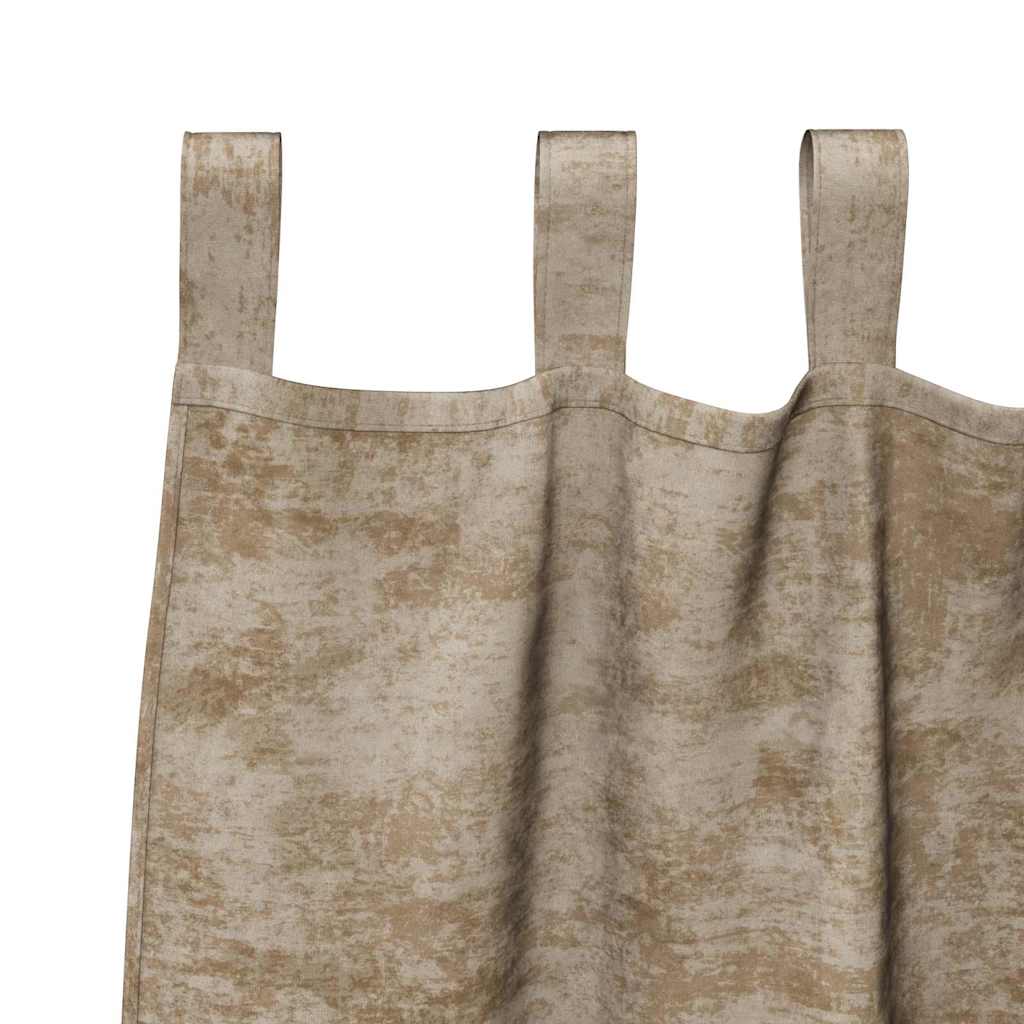 Velvet Gordijnen 2 pcs champagne 140 x 140 cm Fluweel is nu te koop bij PeponiXL, paradijselijk wonen!