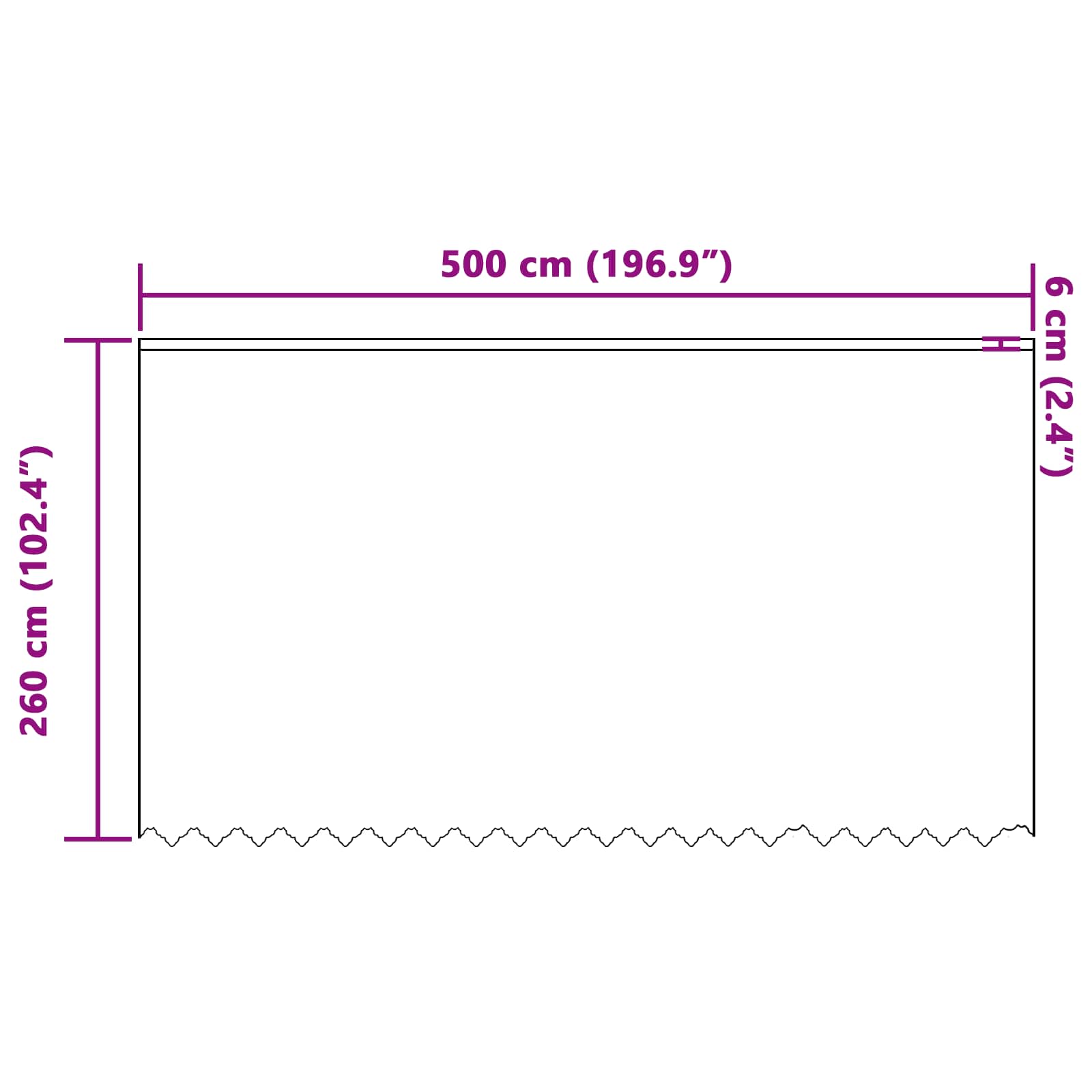 Kantgordijn met gordijnen Bloemen Wit 260 x 500 cm Polyester is nu te koop bij PeponiXL, paradijselijk wonen!
