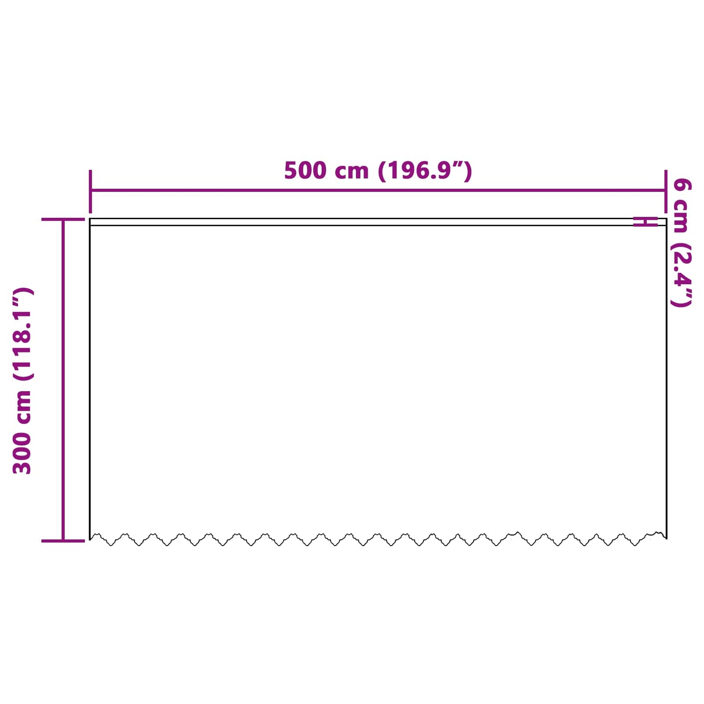 Kantgordijn met gordijnen Bloemen Wit 300 x 500 cm Polyester is nu te koop bij PeponiXL, paradijselijk wonen!
