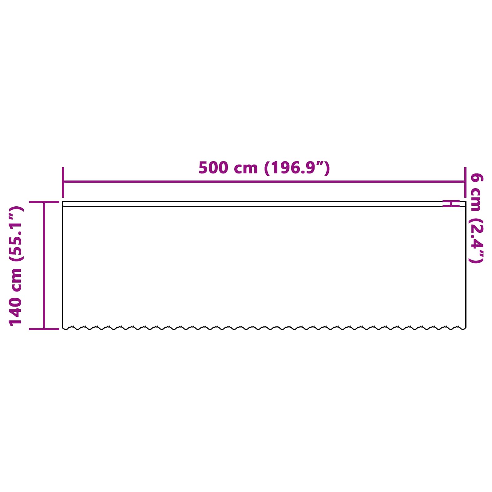 Kantgordijn met gordijnen Bloemen Wit 140 x 500 cm Polyester is nu te koop bij PeponiXL, paradijselijk wonen!