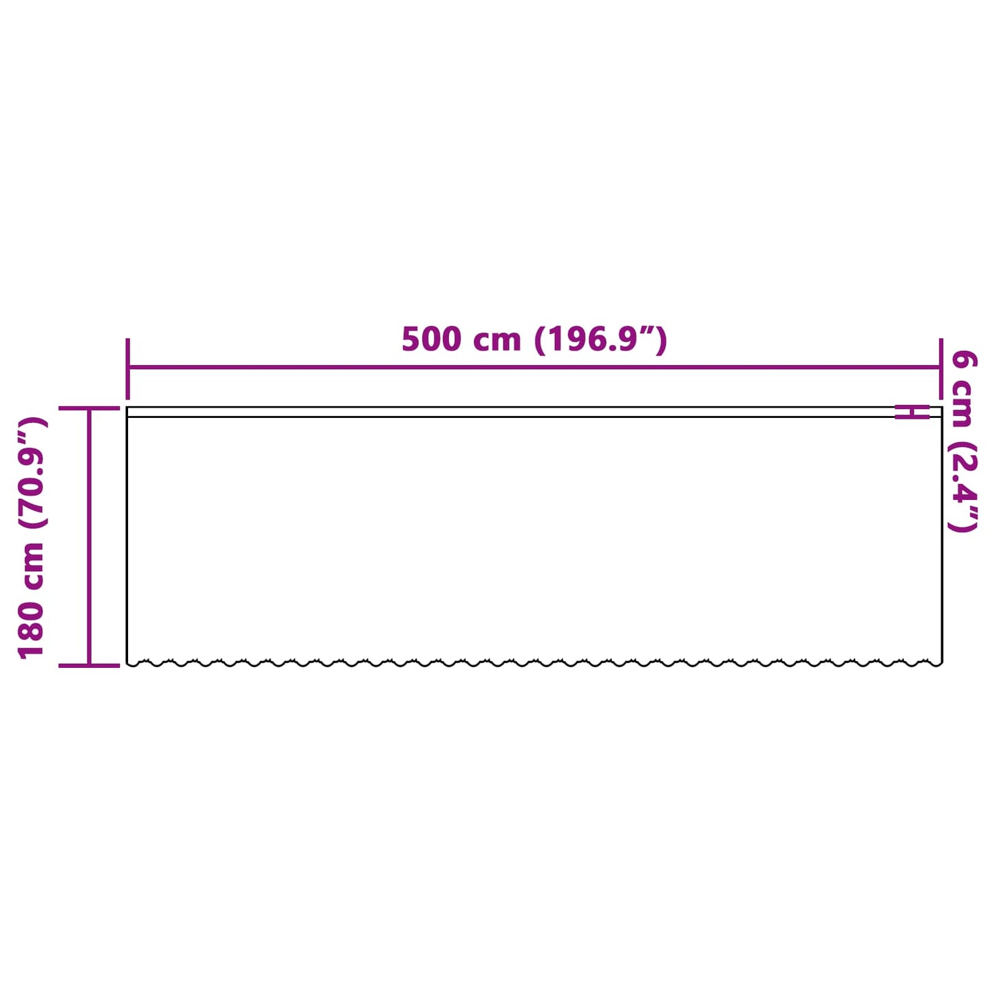 Kantgordijn met gordijnen Bloemen Wit 180 x 500 cm Polyester is nu te koop bij PeponiXL, paradijselijk wonen!