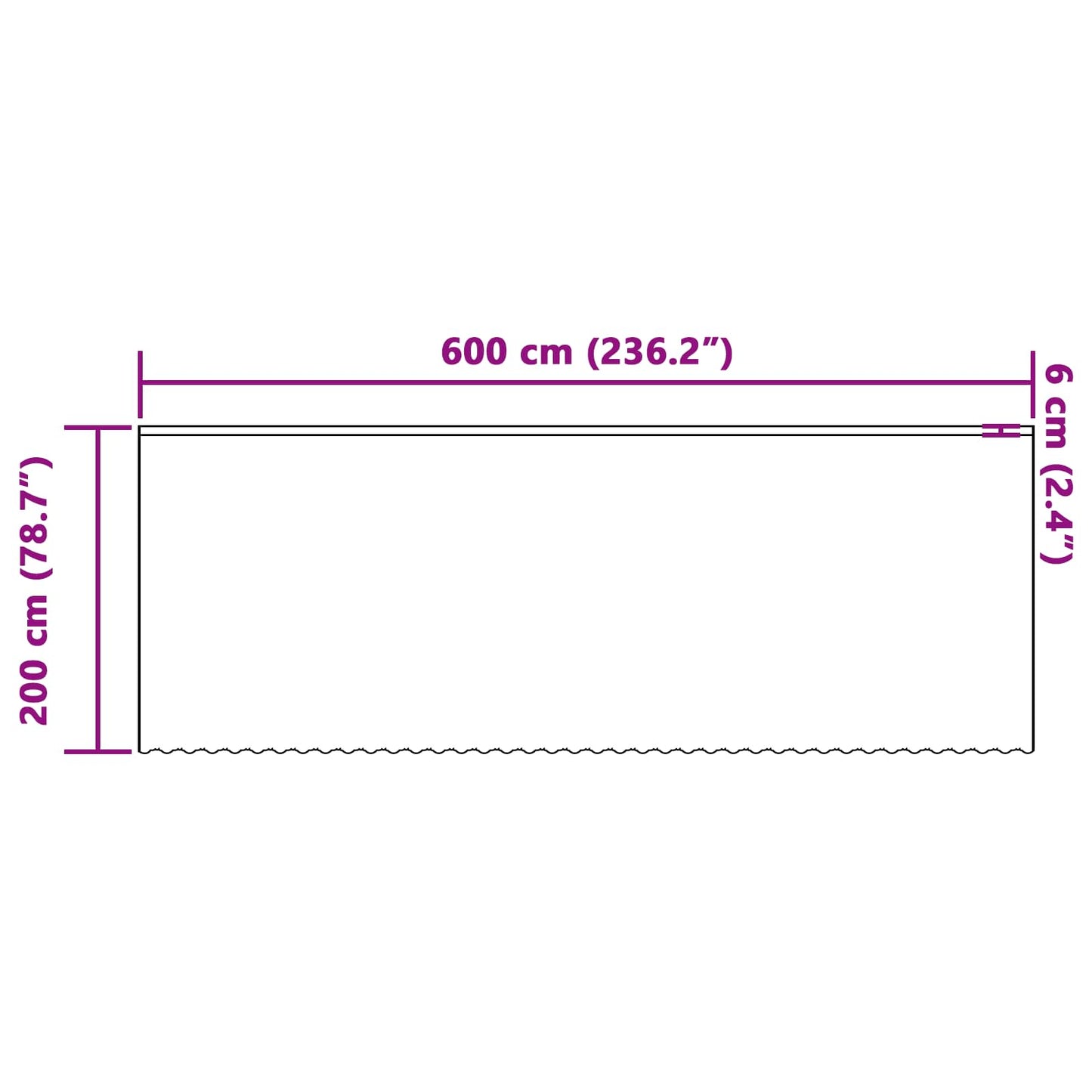 Kantgordijn met gordijnen Bloemen Wit 200 x 600 cm Polyester is nu te koop bij PeponiXL, paradijselijk wonen!