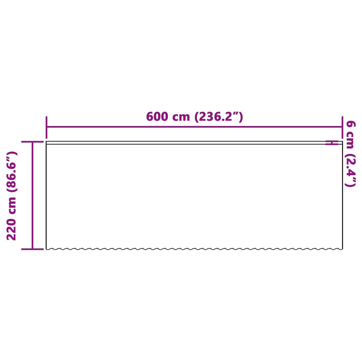 Kantgordijn met gordijnen Bloemen Wit 220 x 600 cm Polyester is nu te koop bij PeponiXL, paradijselijk wonen!