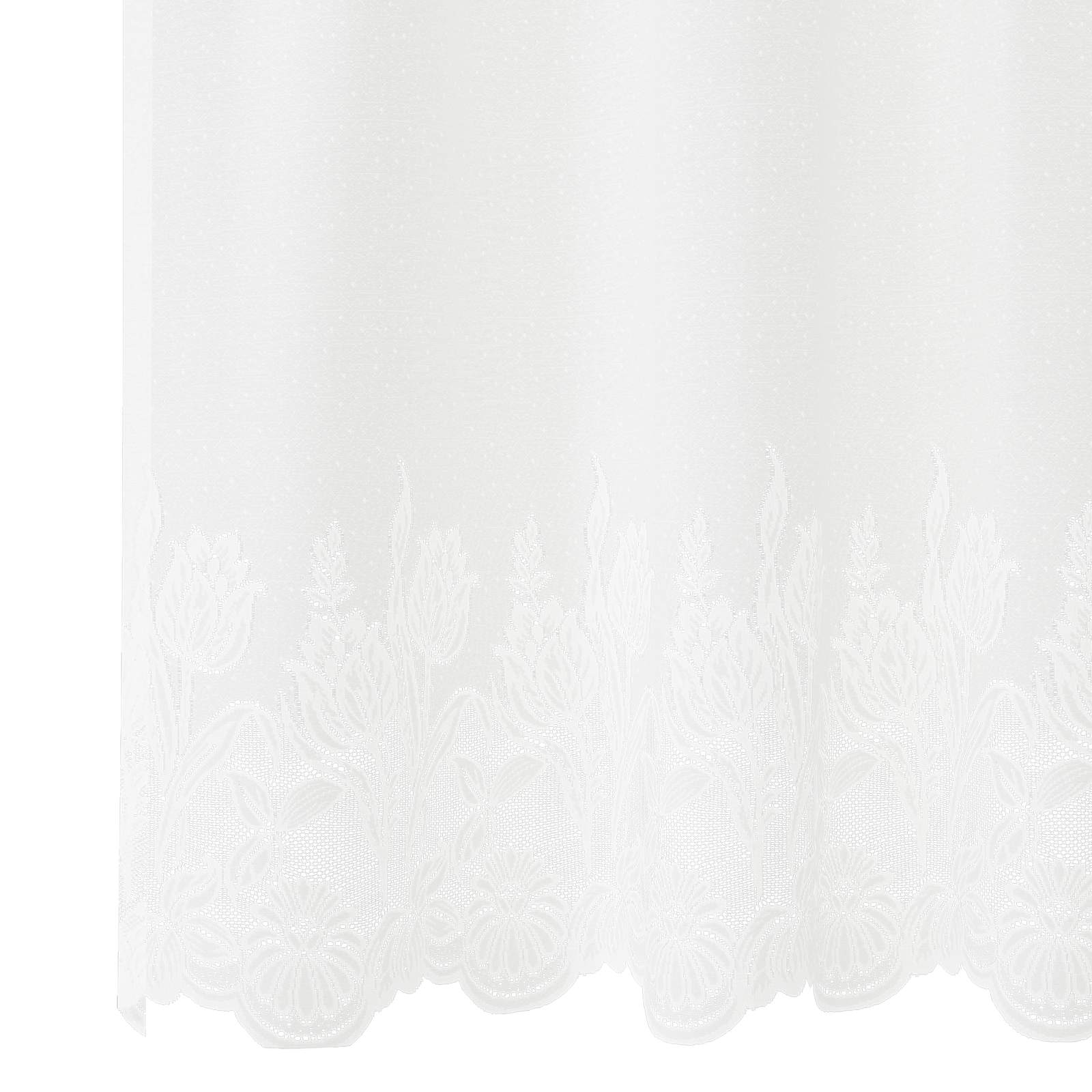 Kantgordijn met gordijnen Bloemen Wit 280 x 750 cm Polyester is nu te koop bij PeponiXL, paradijselijk wonen!