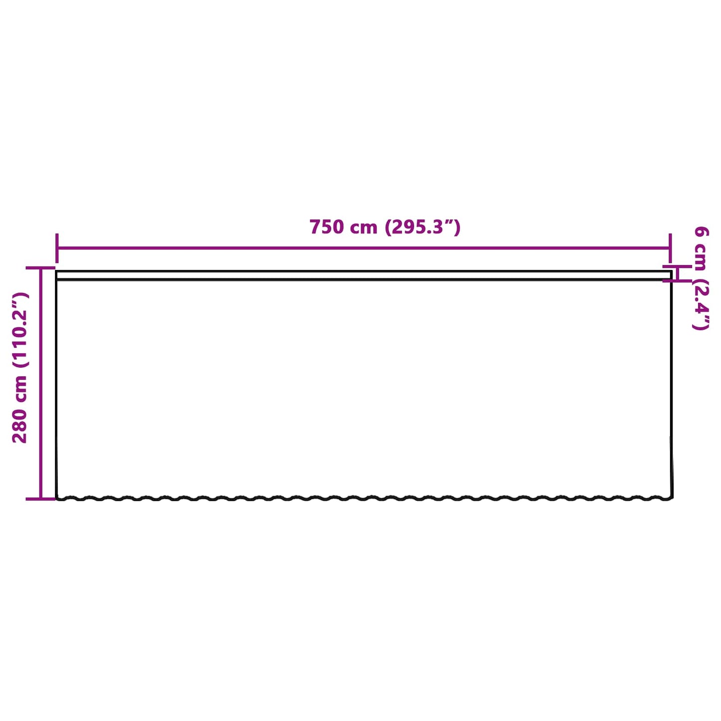 Kantgordijn met gordijnen Bloemen Wit 280 x 750 cm Polyester is nu te koop bij PeponiXL, paradijselijk wonen!