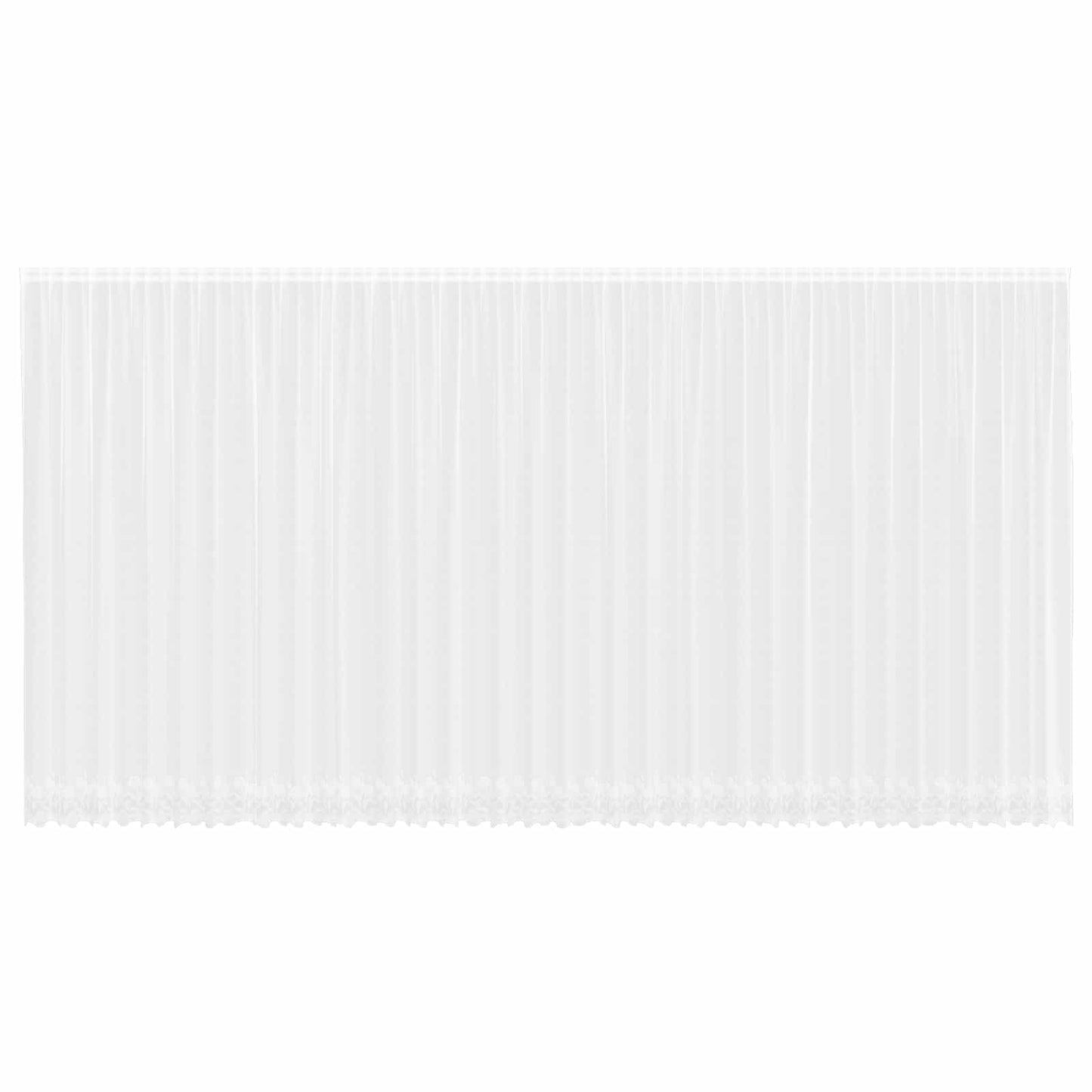 Kantgordijn met gordijnen Bloemen Wit 260 x 900 cm Polyester is nu te koop bij PeponiXL, paradijselijk wonen!