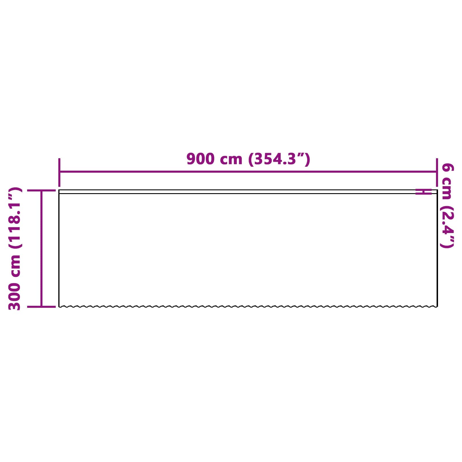 Kantgordijn met gordijnen Bloemen Wit 300 x 900 cm Polyester is nu te koop bij PeponiXL, paradijselijk wonen!