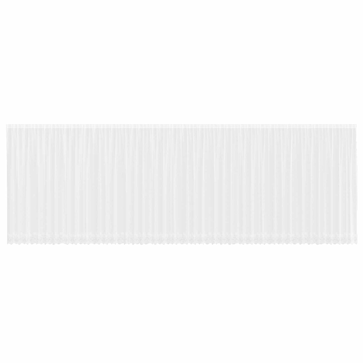 Kantgordijn met gordijnen Bloemen Wit 245 x 1200 cm Polyester is nu te koop bij PeponiXL, paradijselijk wonen!