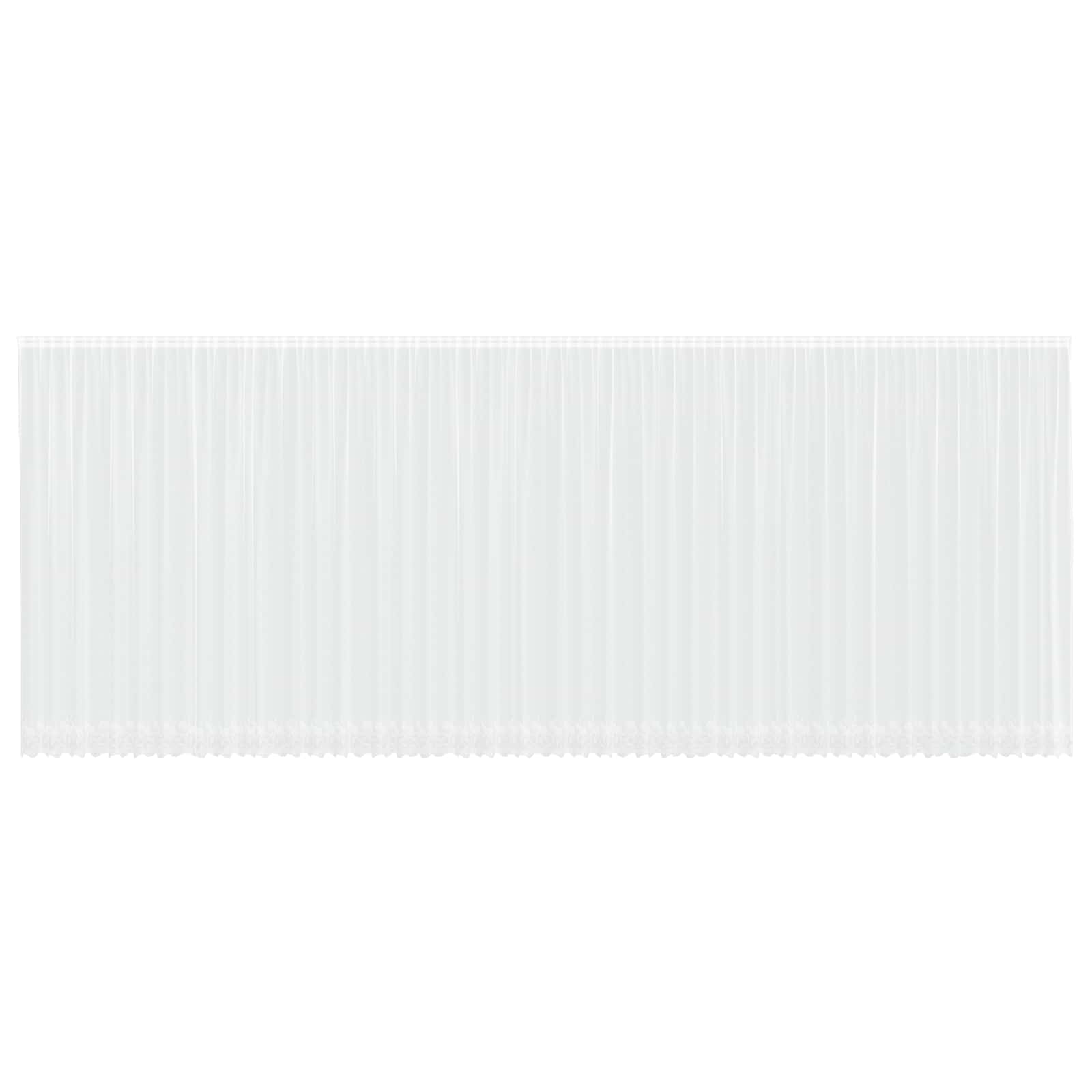 Kantgordijn met gordijnen Wit 1200 x 300 cm Polyester is nu te koop bij PeponiXL, paradijselijk wonen!