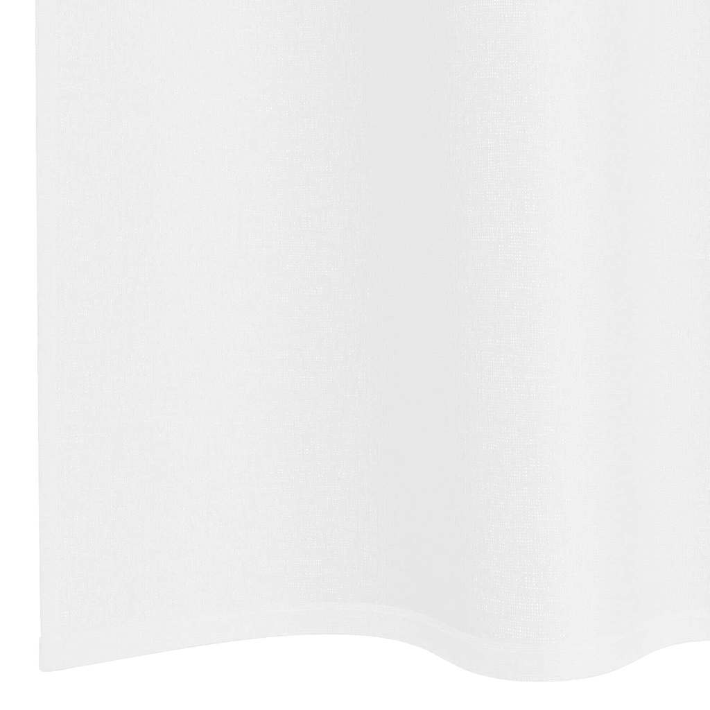 Voile Gordijn met gordijnen 2 pcs Wit 260 x 140 cm Polyester is nu te koop bij PeponiXL, paradijselijk wonen!