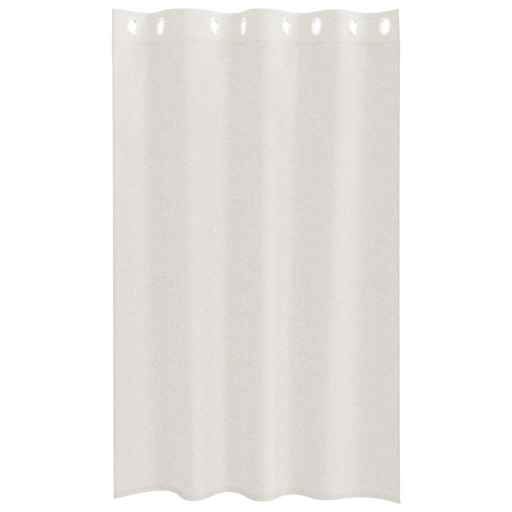 Voile Gordijn met gordijnen 2 pcs Crème 175 x 140 cm Polyester is nu te koop bij PeponiXL, paradijselijk wonen!