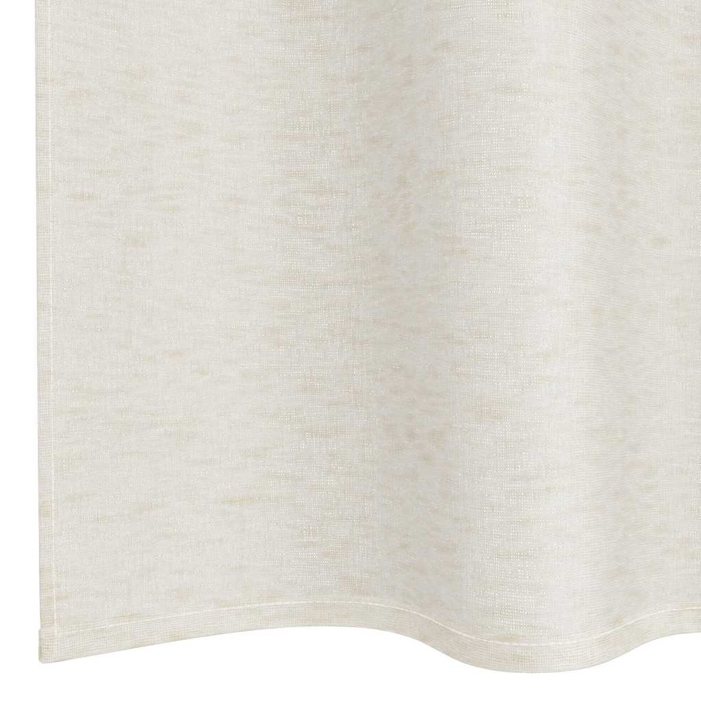 Voile Gordijn met gordijnen 2 pcs Crème 245 x 140 cm Polyester is nu te koop bij PeponiXL, paradijselijk wonen!