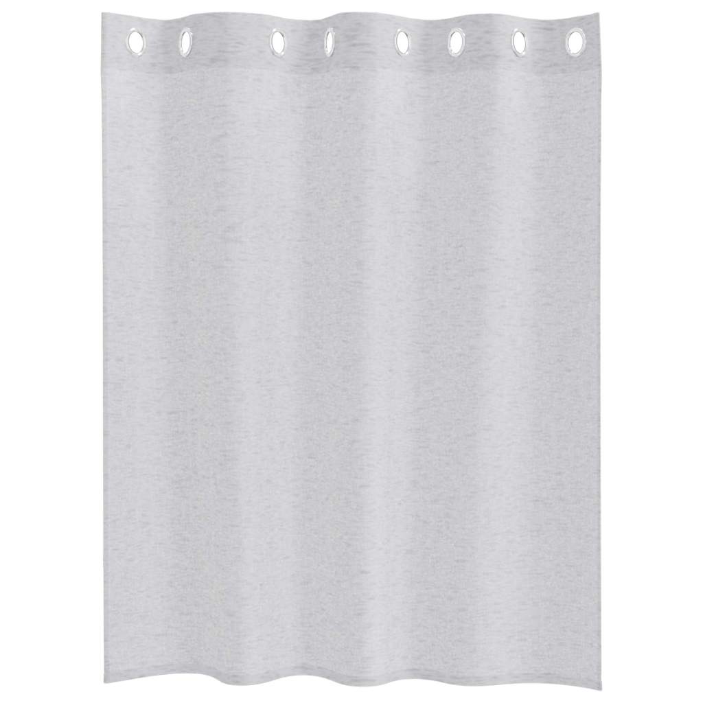 Voile Gordijn 2 pcs Lichtgrijs 140 x 140 cm Polyester is nu te koop bij PeponiXL, paradijselijk wonen!