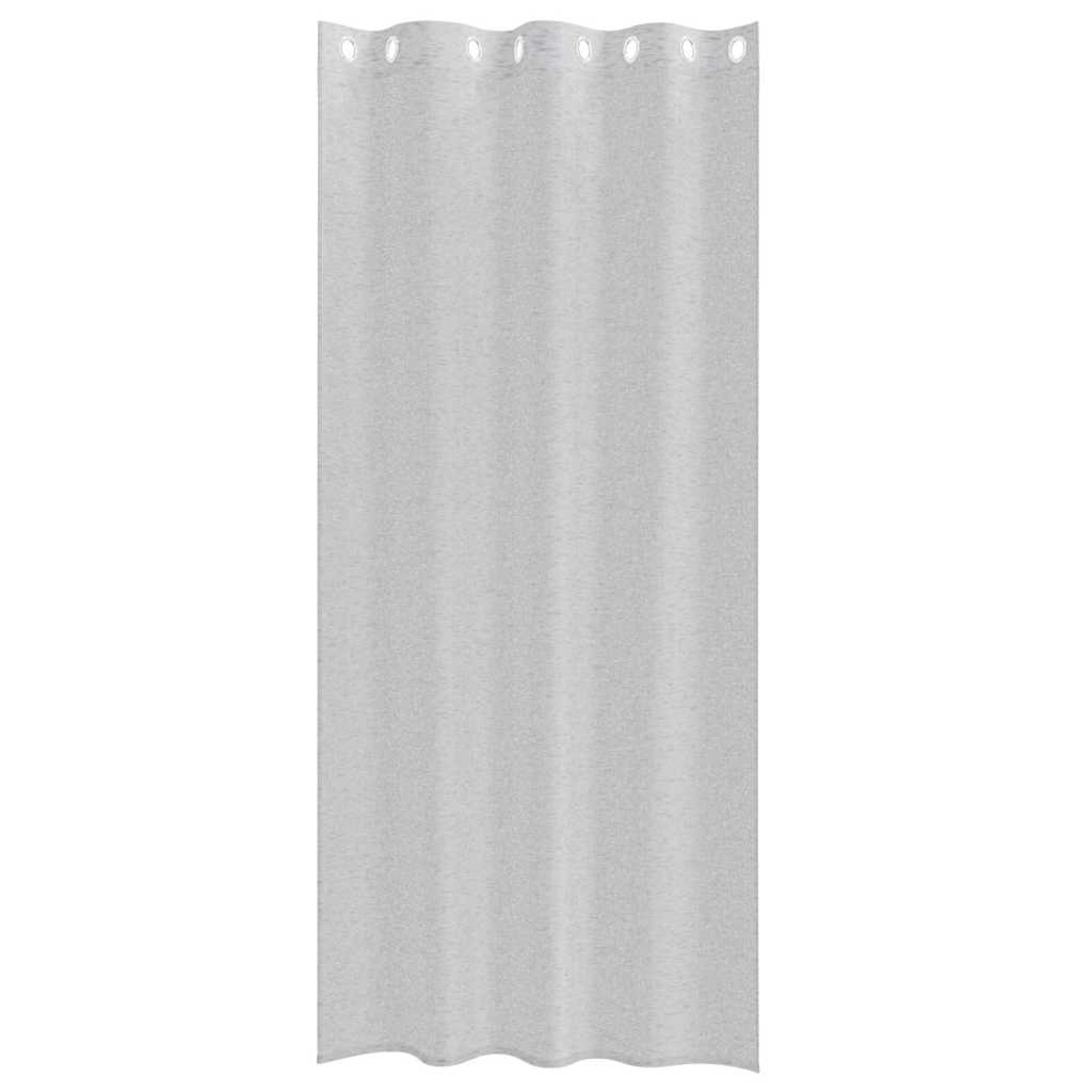 Voile Gordijn 2 pcs Lichtgrijs 260 x 140 cm Polyester is nu te koop bij PeponiXL, paradijselijk wonen!