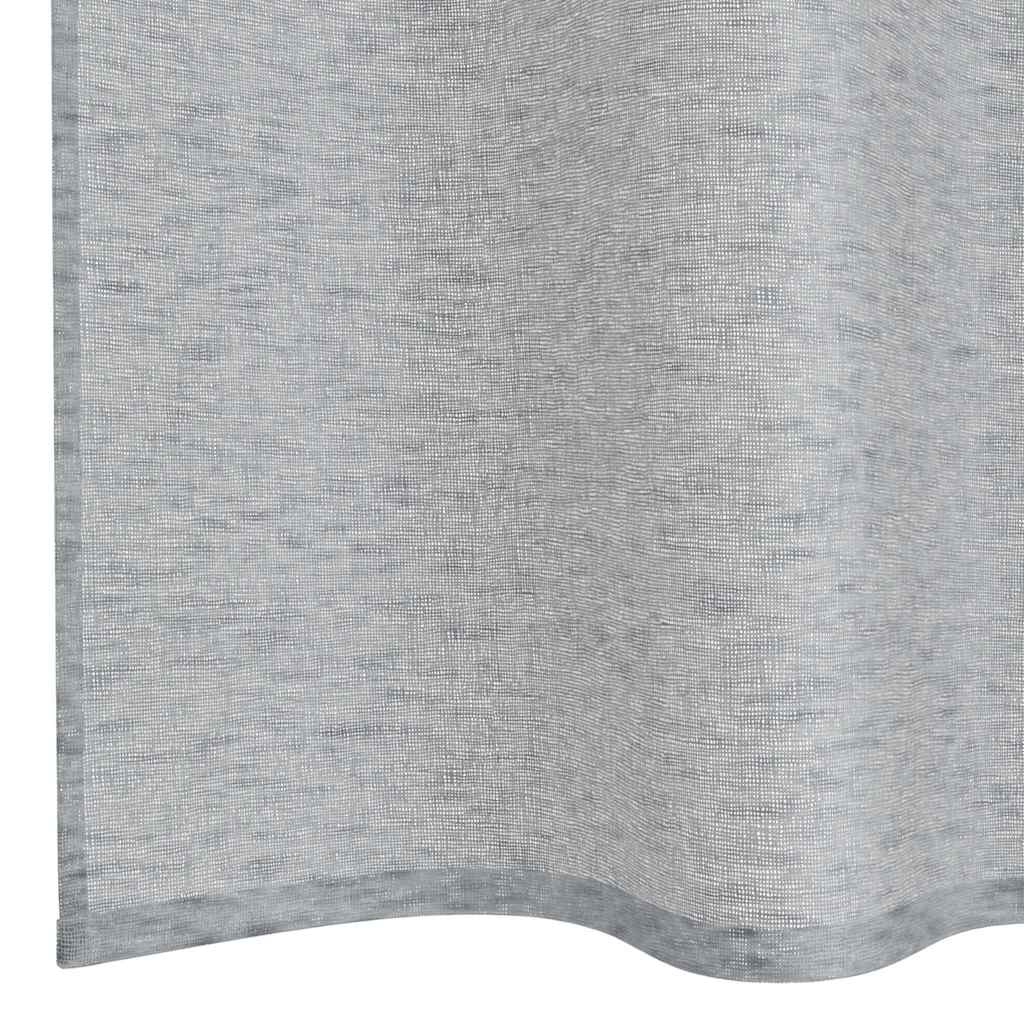 Voile Gordijn 2 pcs Donkergrijs 175 x 140 cm Polyester is nu te koop bij PeponiXL, paradijselijk wonen!