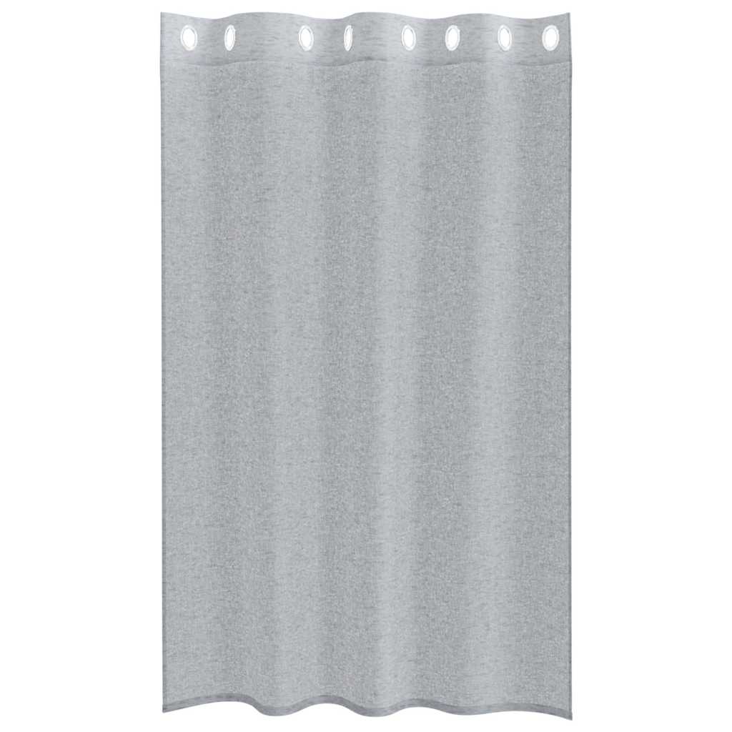 Voile Gordijn 2 pcs Donkergrijs 175 x 140 cm Polyester is nu te koop bij PeponiXL, paradijselijk wonen!