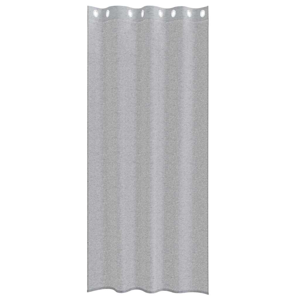Voile Gordijn 2 pcs Donkergrijs 245 x 140 cm Polyester is nu te koop bij PeponiXL, paradijselijk wonen!