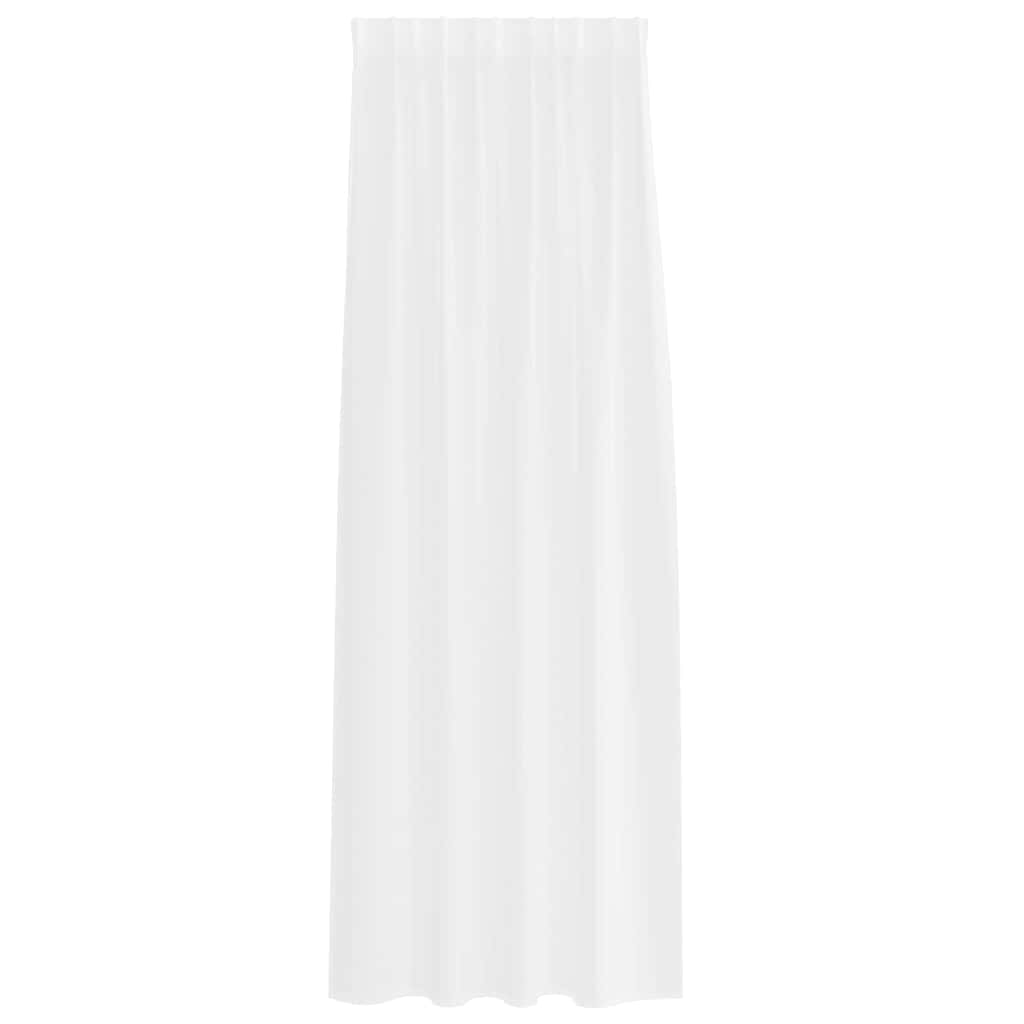 Voile Gordijn met gordijnen 2 pcs Wit 260 x 140 cm Polyester is nu te koop bij PeponiXL, paradijselijk wonen!
