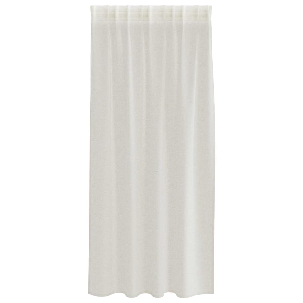 Voile Gordijn met gordijnen 2 pcs Crème 175 x 140 cm Polyester is nu te koop bij PeponiXL, paradijselijk wonen!