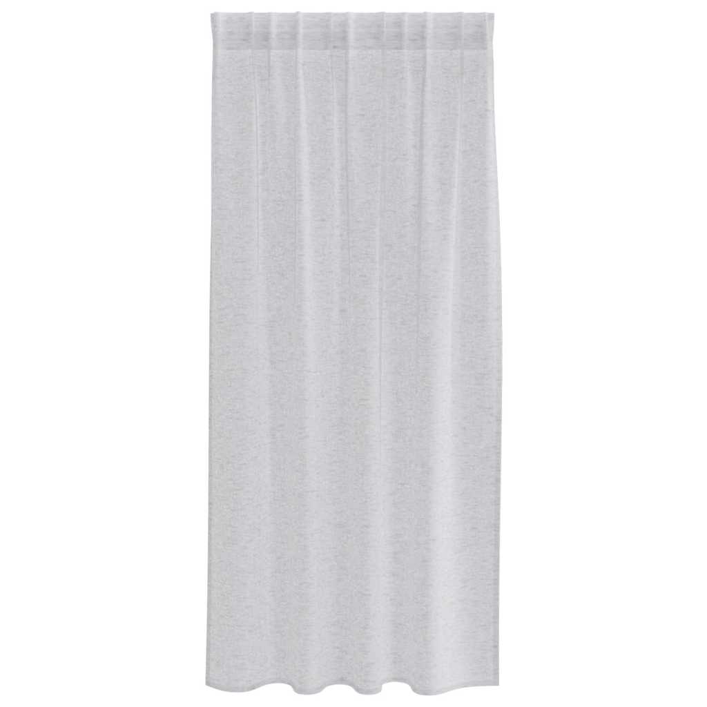 Voile Gordijn 2 pcs Lichtgrijs 175 x 140 cm Polyester is nu te koop bij PeponiXL, paradijselijk wonen!