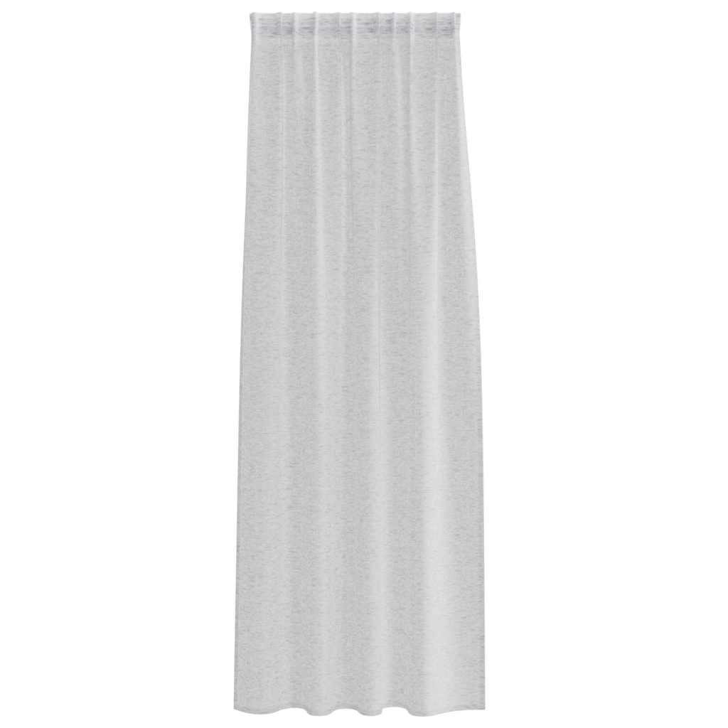 Voile Gordijn 2 pcs Lichtgrijs 225 x 140 cm Polyester is nu te koop bij PeponiXL, paradijselijk wonen!