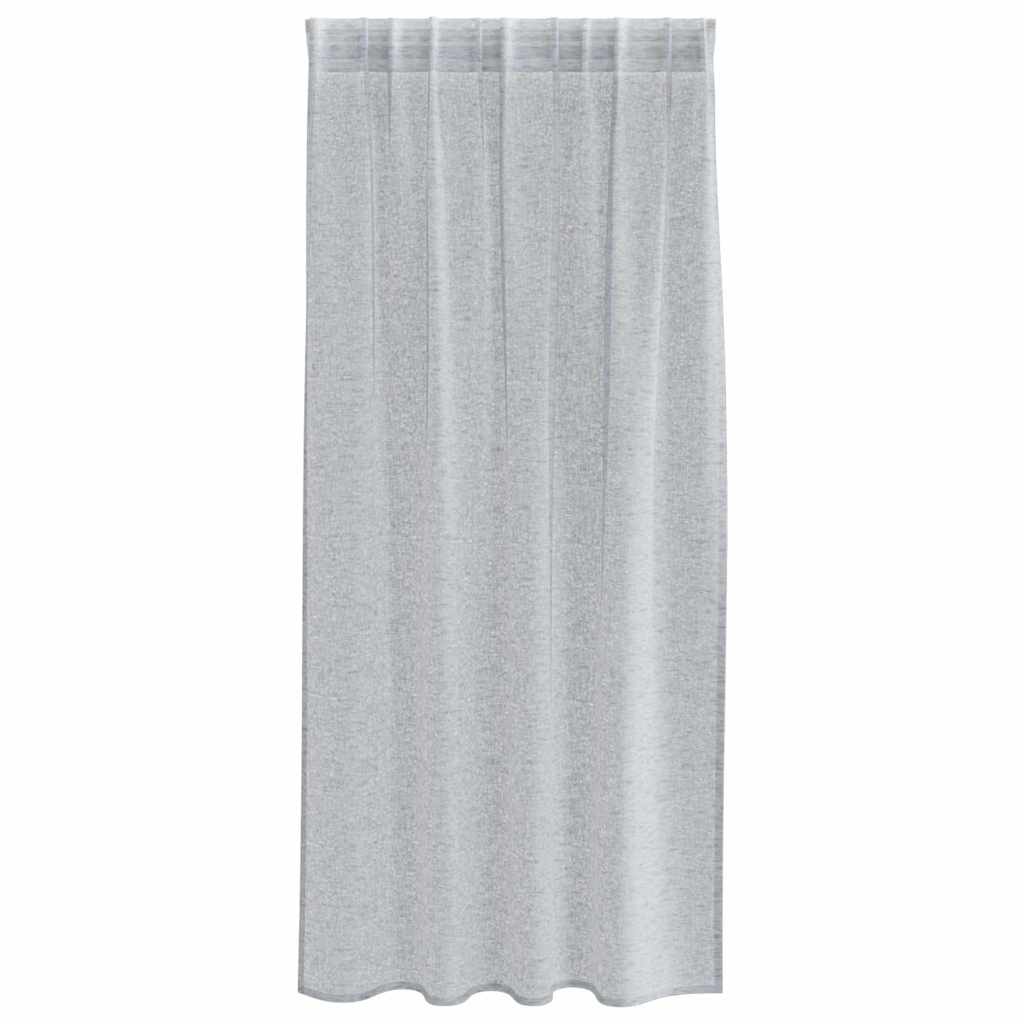 Voile Gordijn 2 pcs Donkergrijs 175 x 140 cm Polyester is nu te koop bij PeponiXL, paradijselijk wonen!