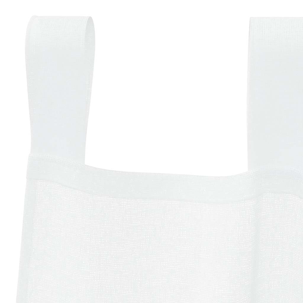 Voile Gordijn met gordijnen 2 pcs Wit 245 x 140 cm Polyester is nu te koop bij PeponiXL, paradijselijk wonen!