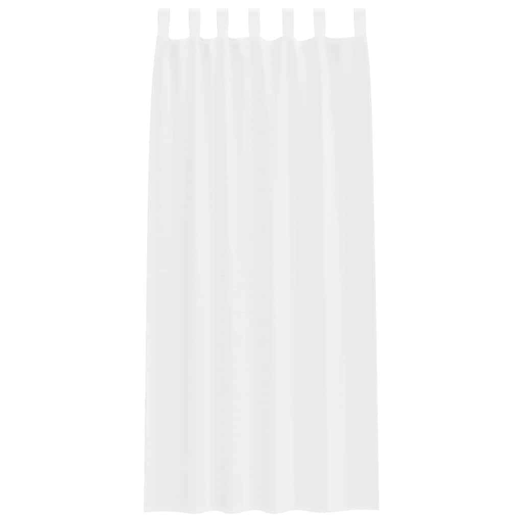 Voile Gordijn met gordijnen 2 pcs Wit 260 x 140 cm Polyester is nu te koop bij PeponiXL, paradijselijk wonen!