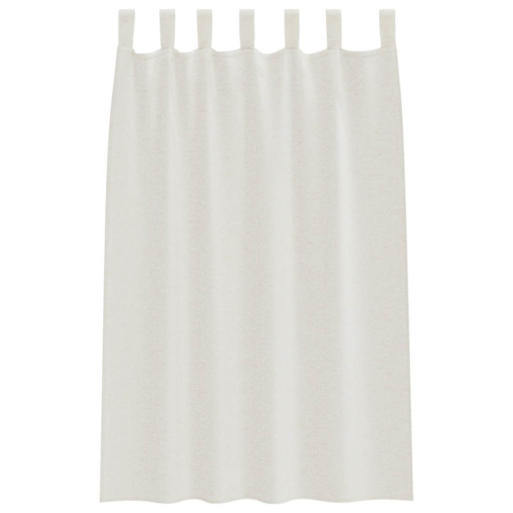 Voile Gordijn met gordijnen 2 pcs Crème 175 x 140 cm Polyester is nu te koop bij PeponiXL, paradijselijk wonen!