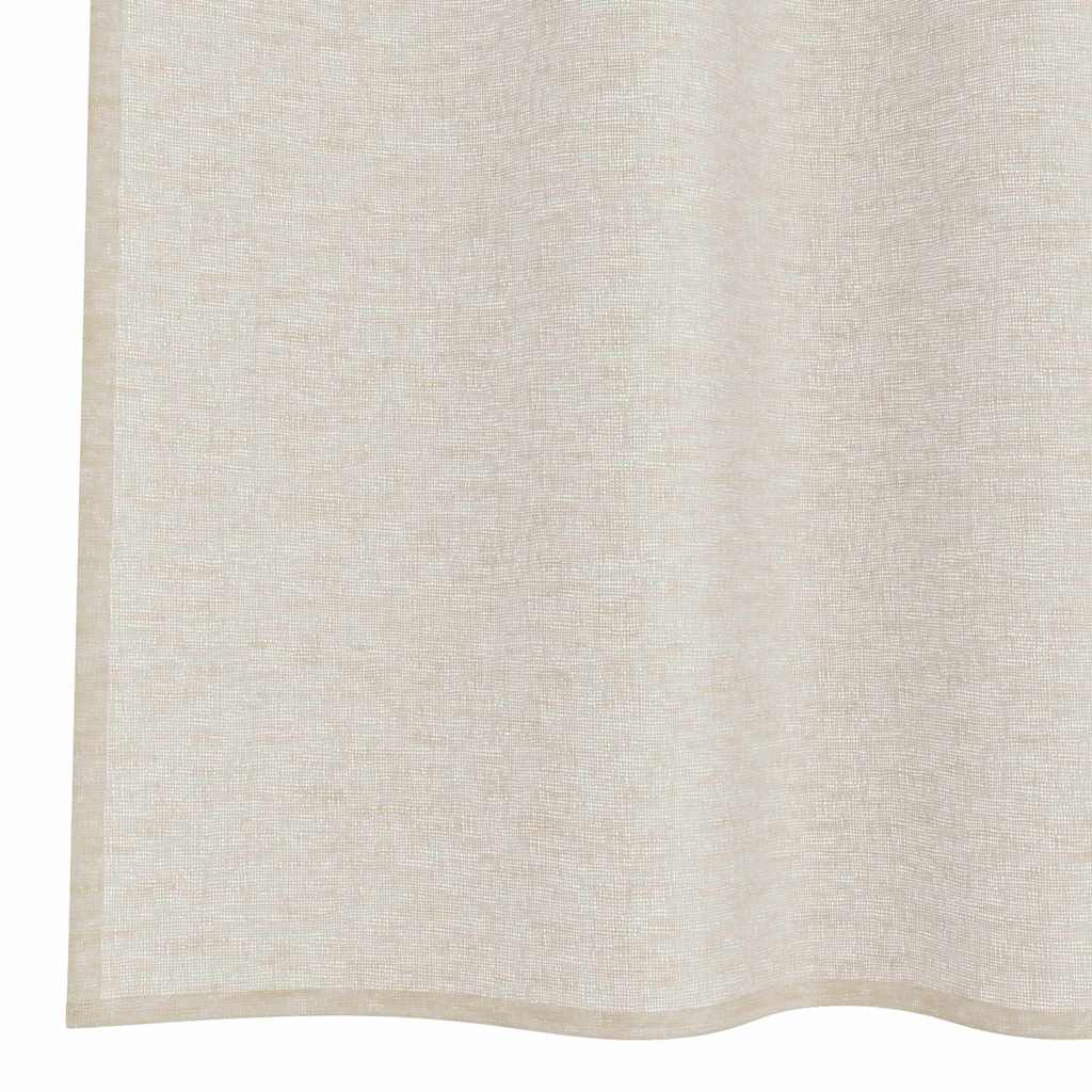 Voile Gordijn met gordijnen 2 pcs Zand 225 x 140 cm Polyester is nu te koop bij PeponiXL, paradijselijk wonen!