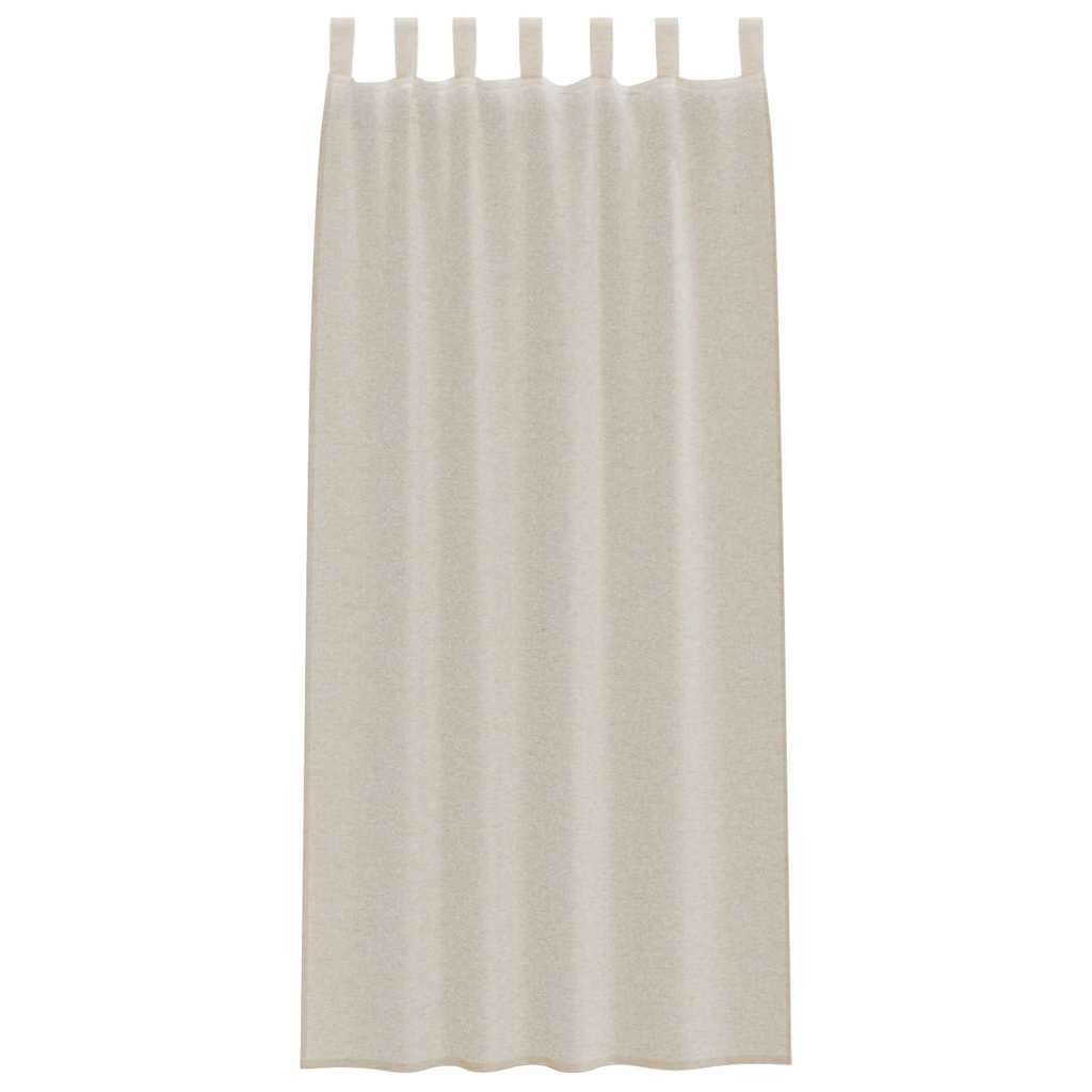 Voile Gordijn met gordijnen 2 pcs Zand 225 x 140 cm Polyester is nu te koop bij PeponiXL, paradijselijk wonen!