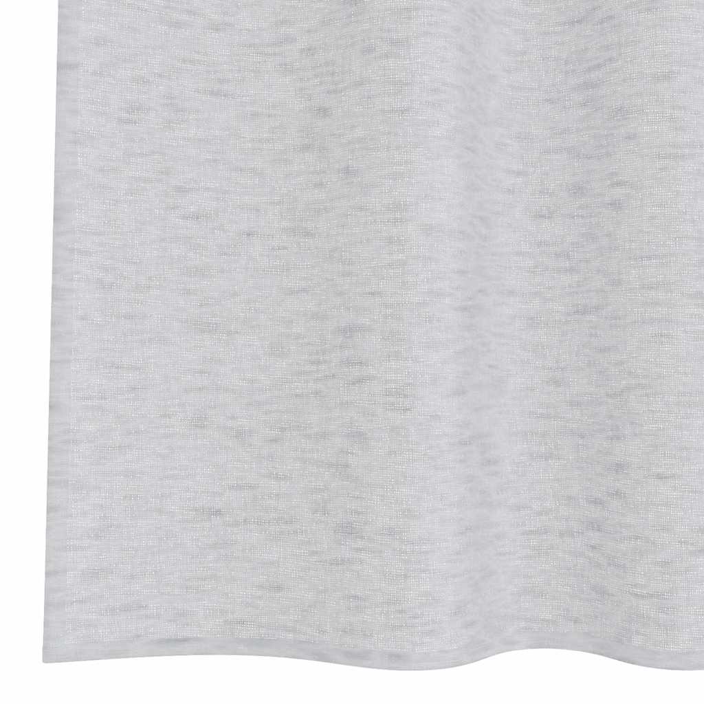 Voile Gordijn 2 pcs Lichtgrijs 140 x 140 cm Polyester is nu te koop bij PeponiXL, paradijselijk wonen!
