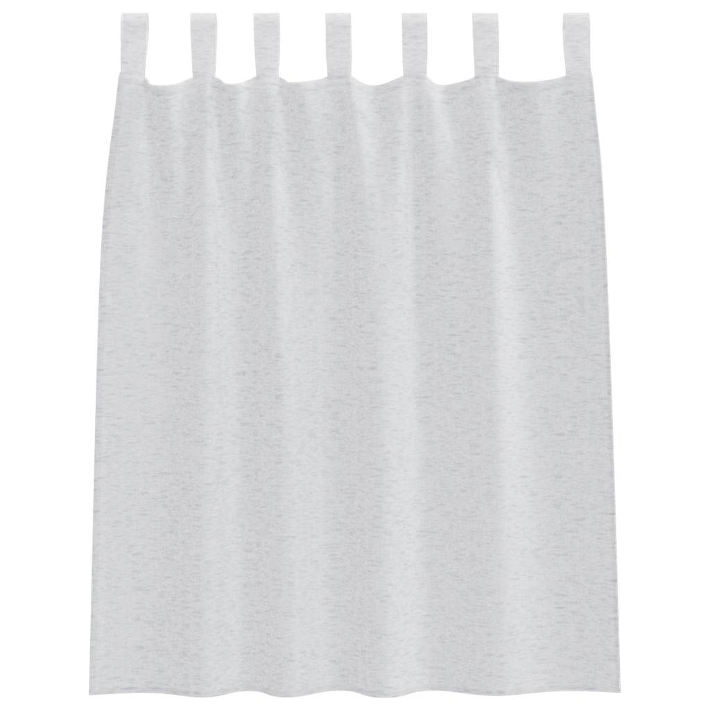 Voile Gordijn 2 pcs Lichtgrijs 140 x 140 cm Polyester is nu te koop bij PeponiXL, paradijselijk wonen!