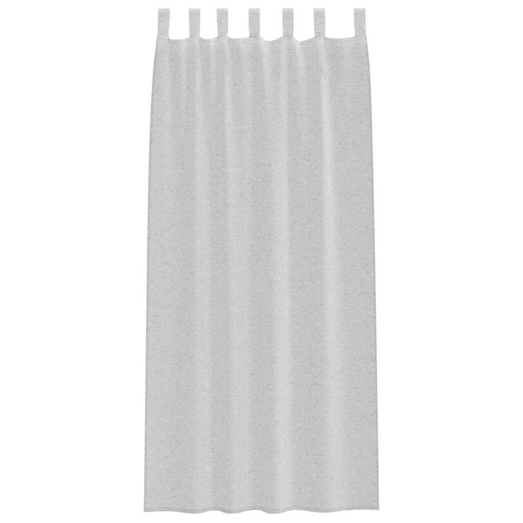 Voile Gordijn 2 pcs Lichtgrijs 245 x 140 cm Polyester is nu te koop bij PeponiXL, paradijselijk wonen!