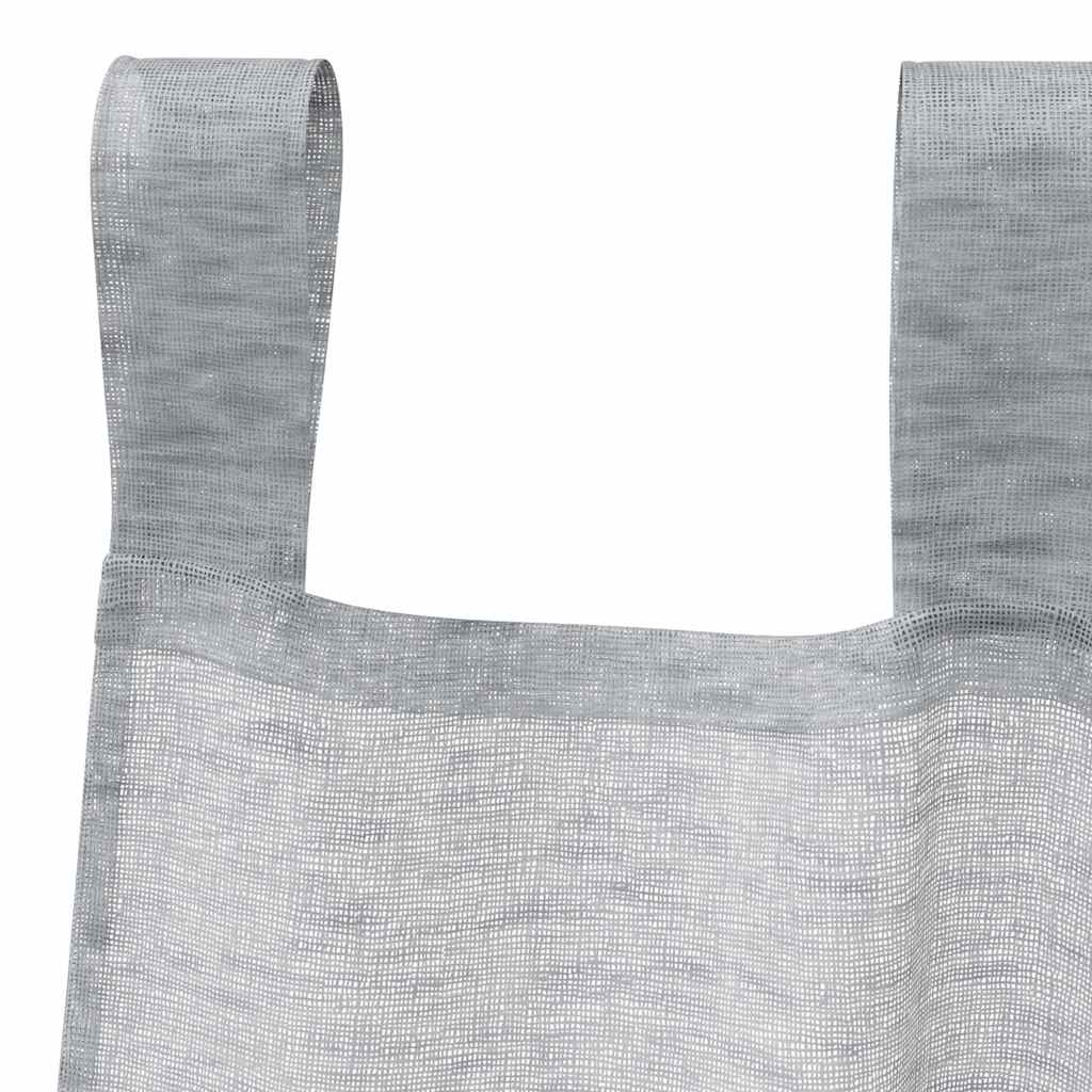 Voile Gordijn 2 pcs Donkergrijs 225 x 140 cm Polyester is nu te koop bij PeponiXL, paradijselijk wonen!