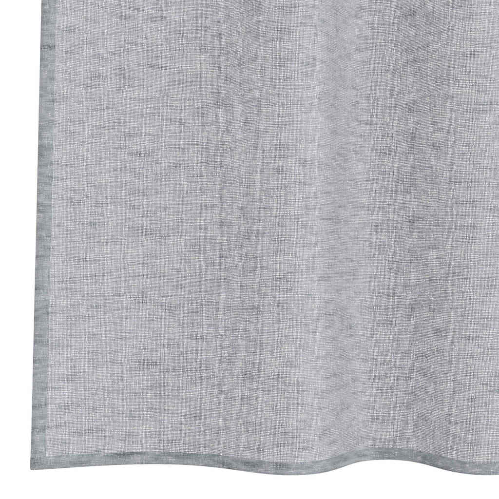 Voile Gordijn 2 pcs Donkergrijs 225 x 140 cm Polyester is nu te koop bij PeponiXL, paradijselijk wonen!